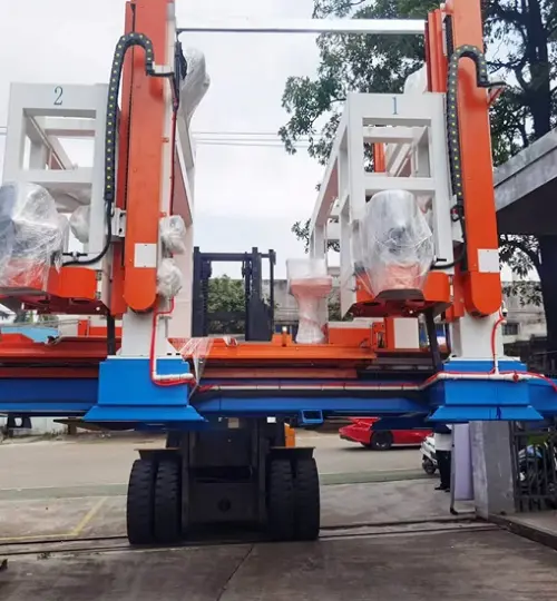 Proyek lini produksi otomatisasi bahan dinding ringan pelanggan Hubei